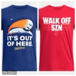 Under Armour Boys Graphic T-Shirt Bundle Youth XS Baseball Walk Off SZN NWT